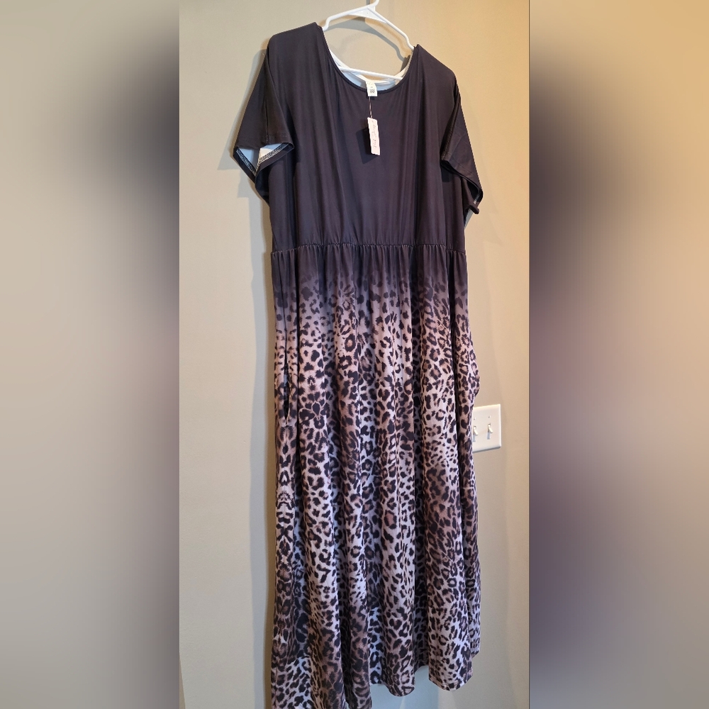 Leopard Print Maxi Dress